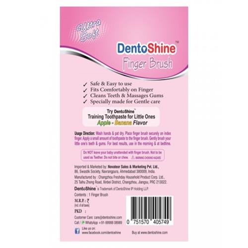 DENTOSHINE FINGER TOOTHBRUSH